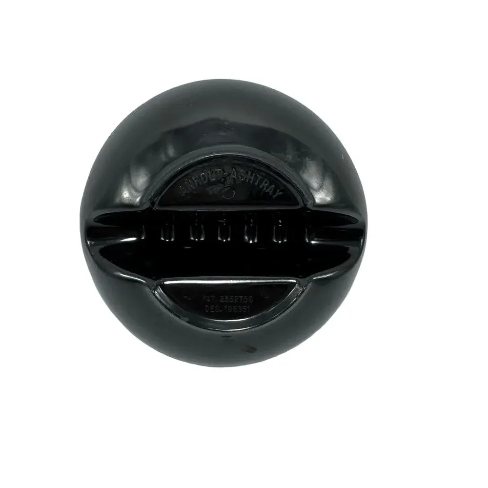 Vintage Anholt Ashtray Black Plastic Retro‎ Mid Century Modern Ashtray